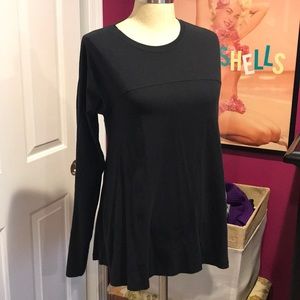 lululemon 🍋black flows long sleeve, 6-8